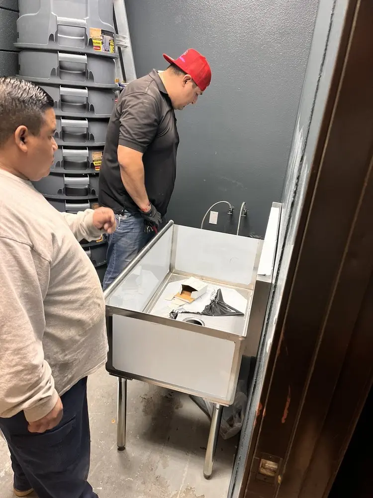 Commercial plumbing and sink installation in Westgate